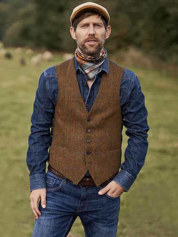 Harris Tweed Weste 680 Country Classic
