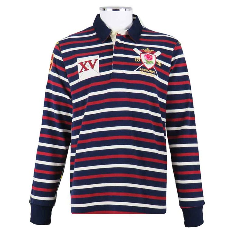 Retro England Rugby Shirt Flying Prince Harris Tweed Shop