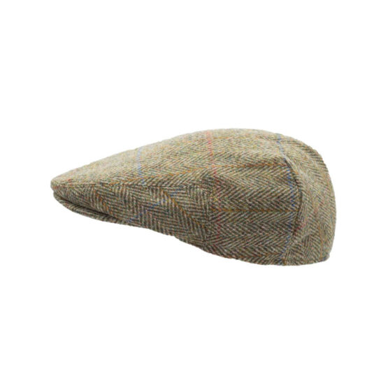 Flat Cap 630 Harris Tweed Groen overruit – Bild 4