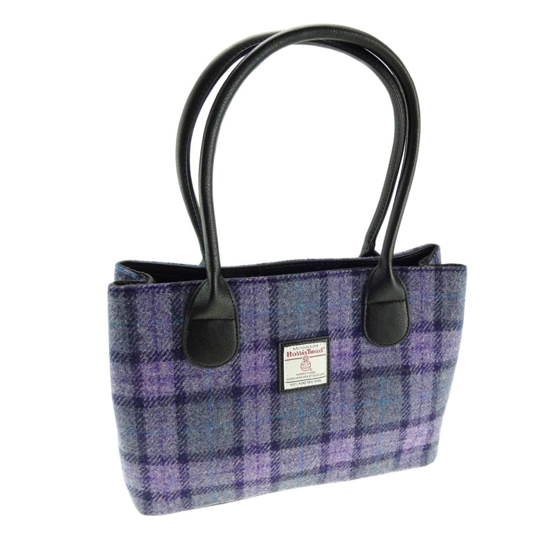 Harris_Tweed__Cassley__Classic_Handbag_in_Bold_Purple_Check