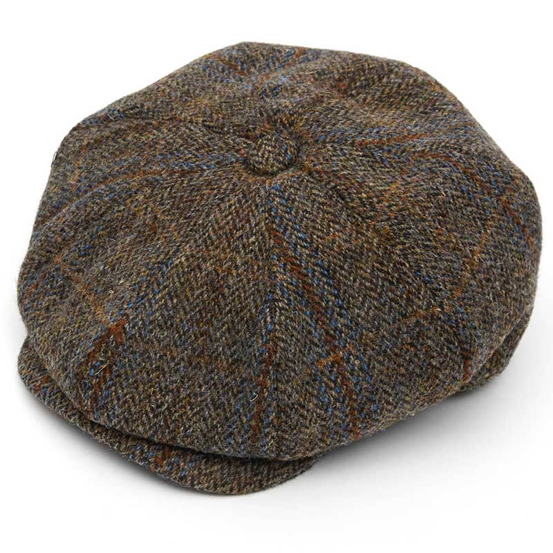 Christies of London Harris Tweed 8 Piece Baker Boy Flat Cap