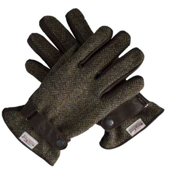 Harris Tweed Handschuhe Braun 670