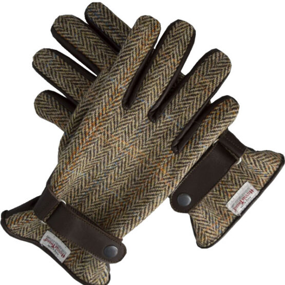 Harris Tweed Handschuhe Beige