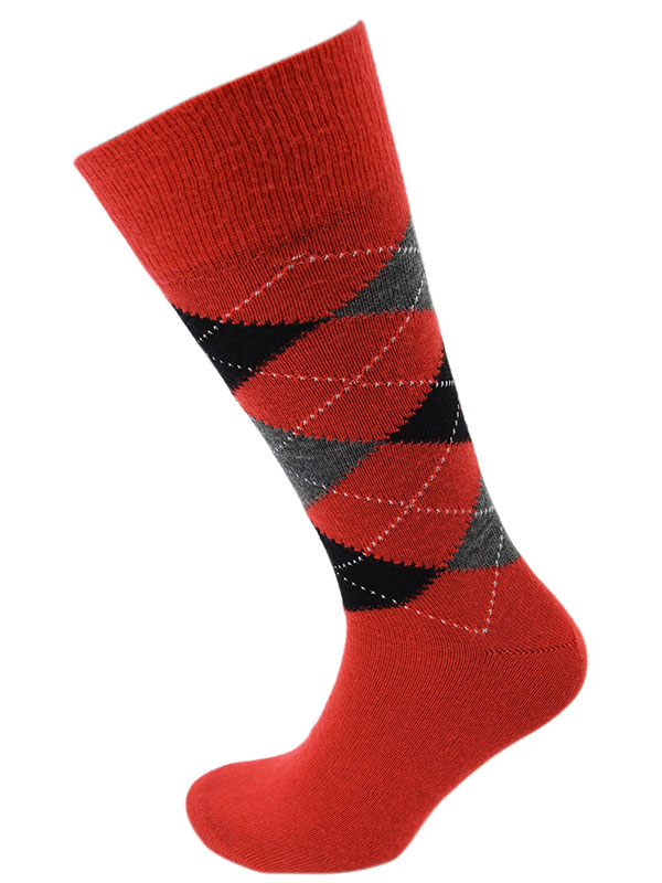 Viyella_Argyle_Socks_Long_One_Size_Poppy