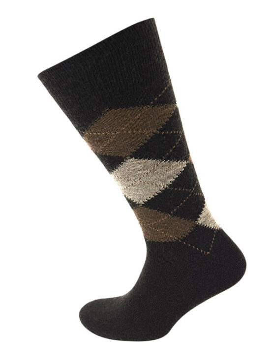 Viyella Made in England Mens Argyle Wool Half Hose Socks