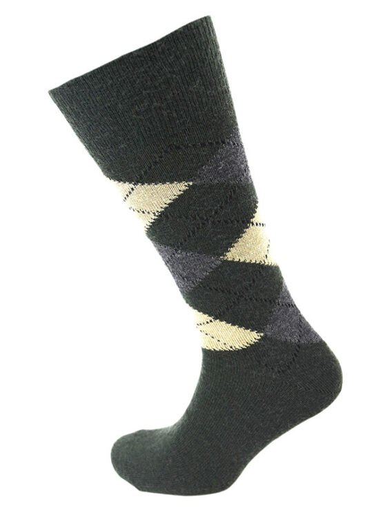 Viyella Made in England Mens Argyle Wool Half Hose Socks