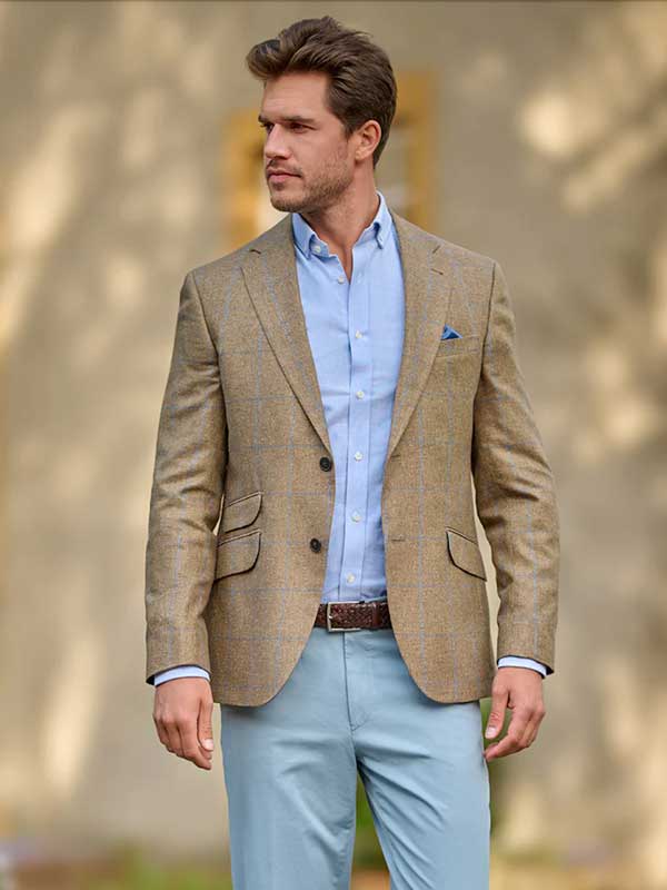 Zijde_Zomer_Jasje_London_In_Beige_Check