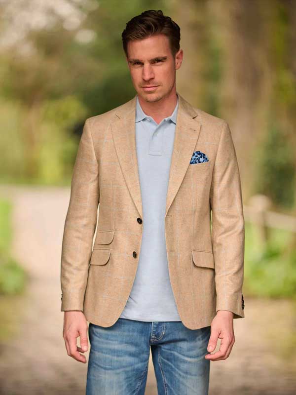 Zijden_Zomer_Jasje_London_In_Beige_Check