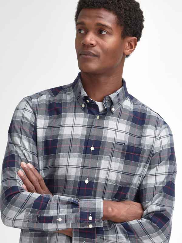 BARBOUR_Fortrose_Tailored_Tartan_Shirt_Blue_Granite