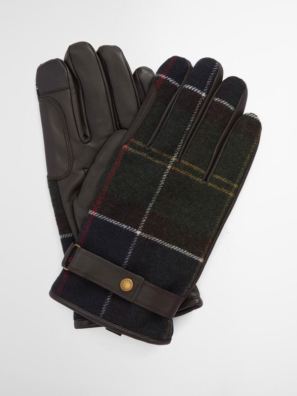 Barbour_Newbrough_Tartan_Ladies_Gloves_Olive