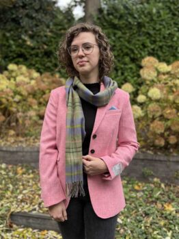 Harris Tweed Damenjacke Rosa Twill