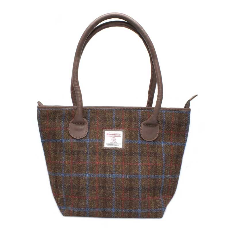 Harris_Tweed_Ailsa_Tote_Bag_Brown_Check