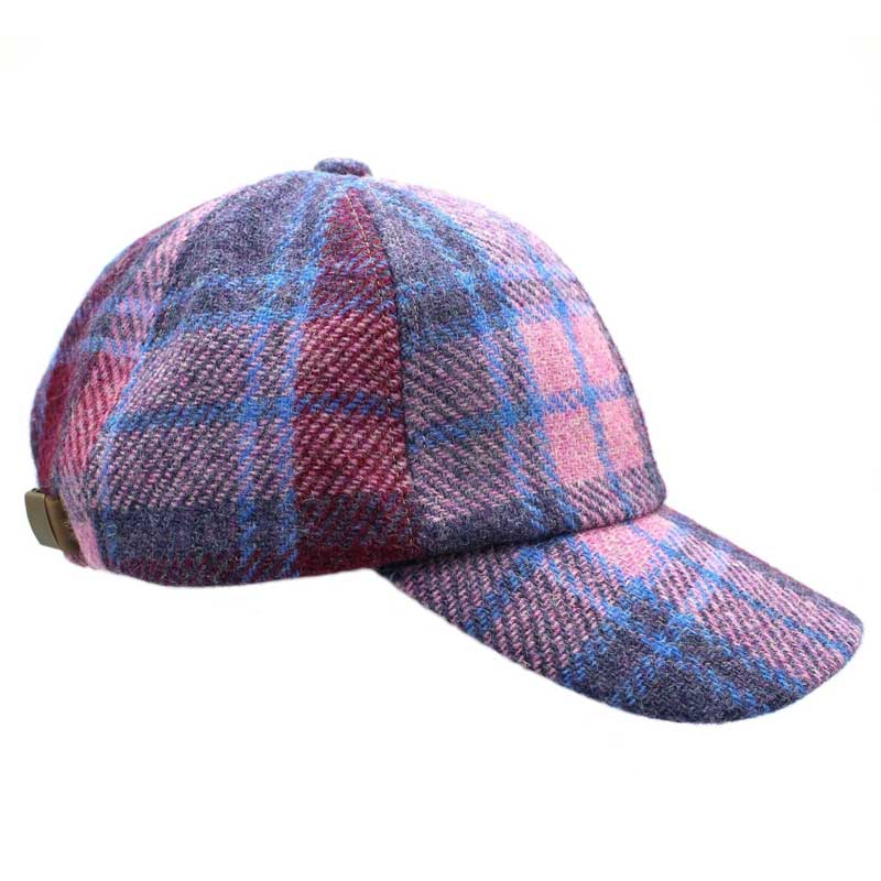 Harris_Tweed_Cap_Pink_Blue_Check