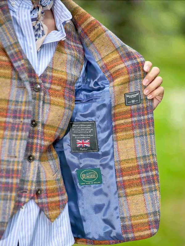 Magee Damen-Tweed Blazer ''Ladiesclub'' In Multicolor Check – Bild 3