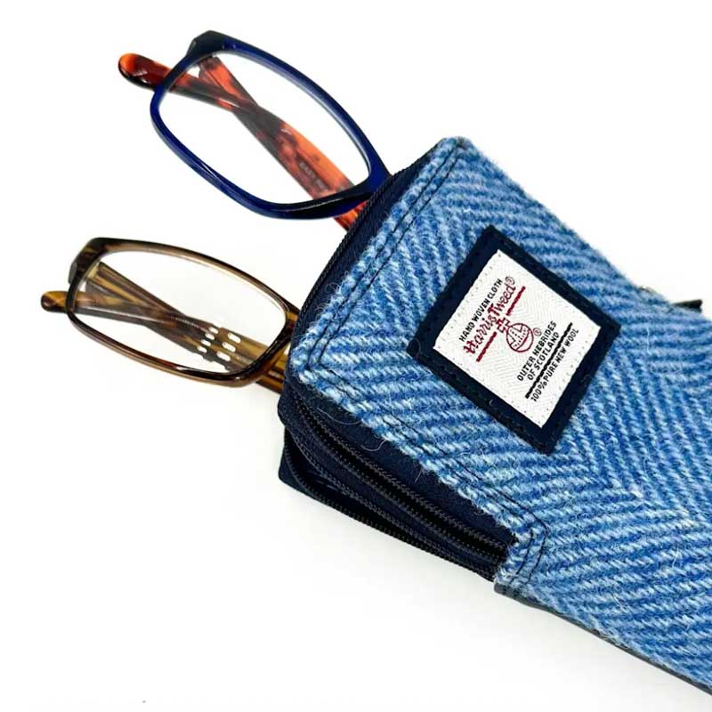 Harris_Tweed_Double_Glasses_Sleeve_in_Sky_Blue