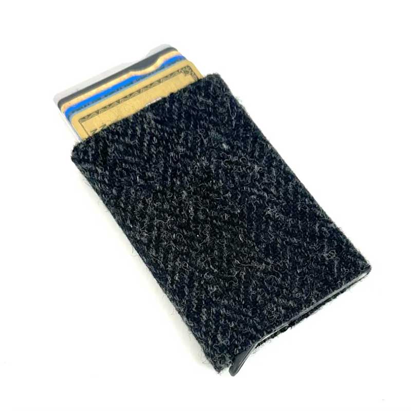 Harris_Tweed_Pop_Up_Card_Holder_In_Charcoal