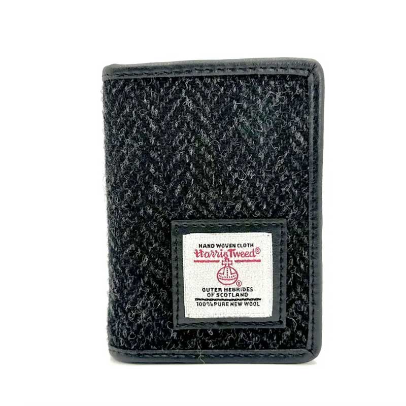 Harris_Tweed_Card_Holder_In_Charcoal