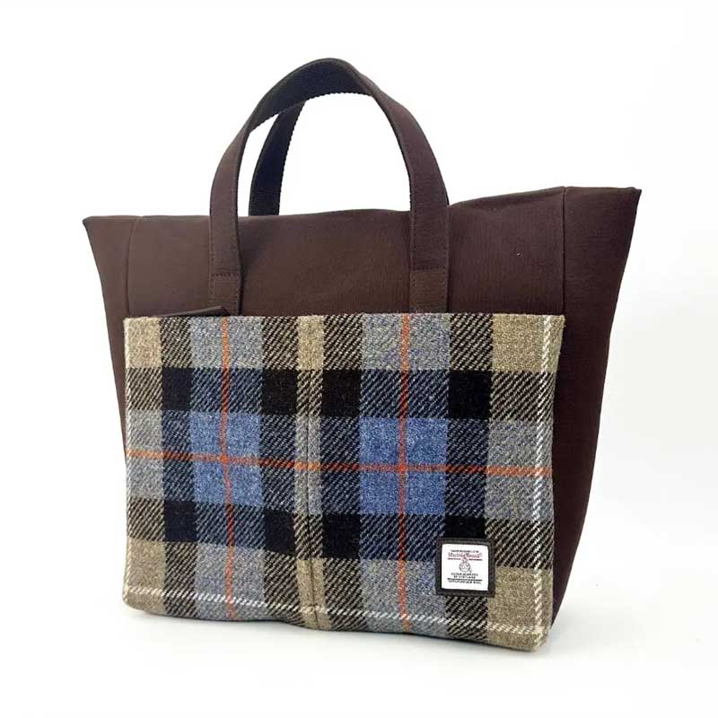 Harris_Tweed_Travel_Messenger_Bag_In_Blue_Brown_Check