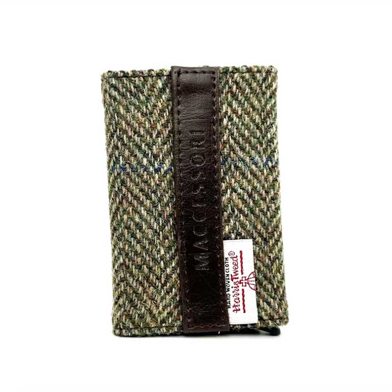 Pop-Up-Kartenhalter aus Harris Tweed in Country Green – Bild 5