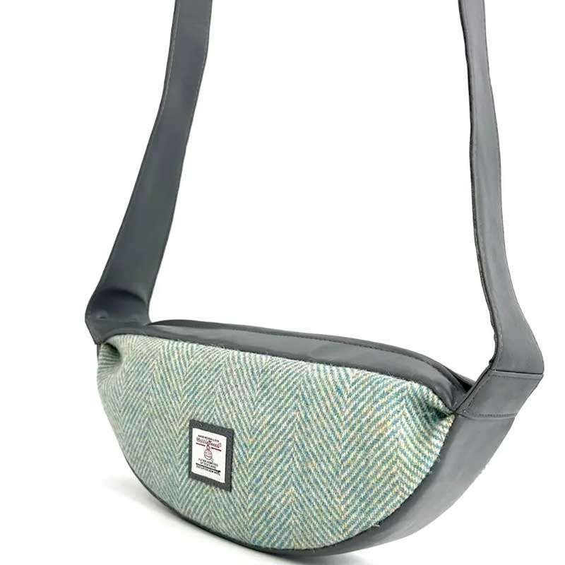 Harris_Tweed_Sling_Bag_In_Turquoise_Herringbone