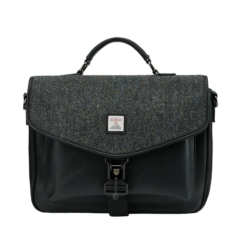 Harris_Tweed_The_Laptop_Satchel__Black_Grey_Herringbone