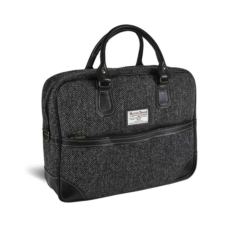 Harris_Tweed_Briefcase_Bag_Arran_Charcoal