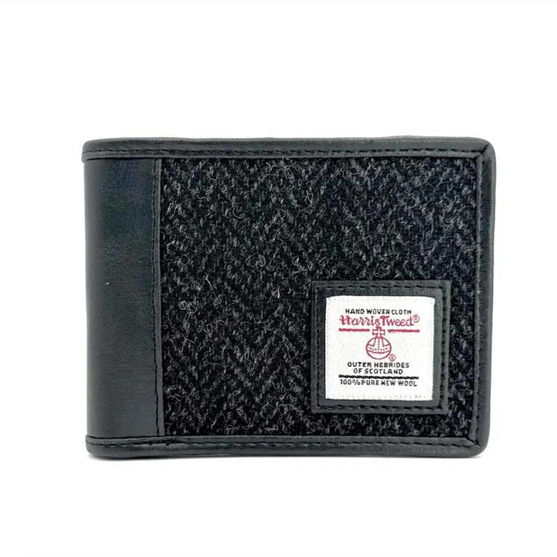 Harris_Tweed_Bifold_Wallet_In_Charcoal