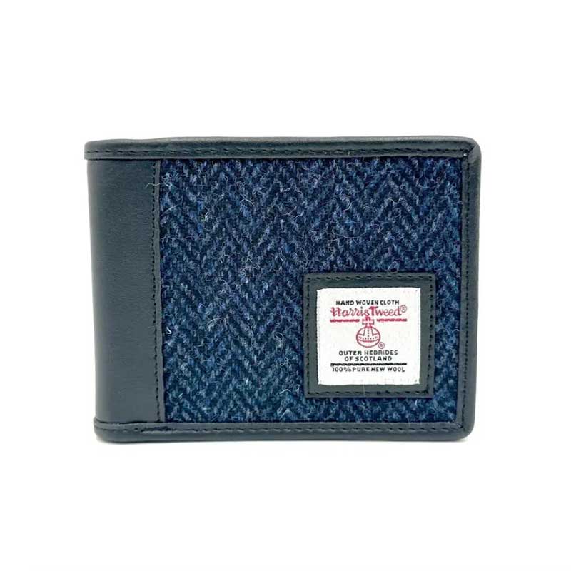 Harris_Tweed_Bifold_Wallet_In_Blue_1