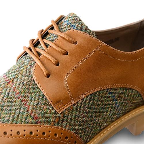 Harris Tweed Damenschuh Harris Classic Kastanie – Bild 5