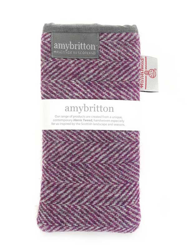 Harris_Tweed_Landscape_Glasses_Case_Heather_Purple