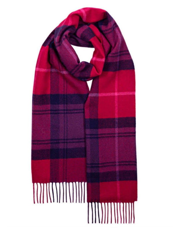 Darwin_Cranston_Fuchsia_Check_Tartan_Oversized_Lambswool_Scarf